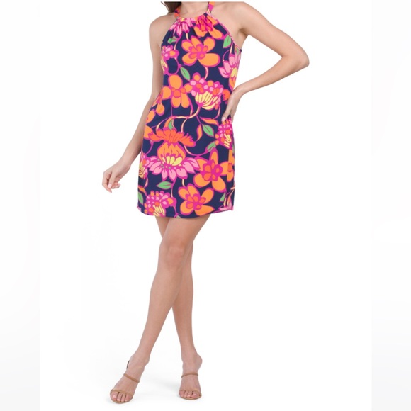 Trina Turk | Dresses | Trina Trina Turk Juju Floral Halter Mini Dress ...